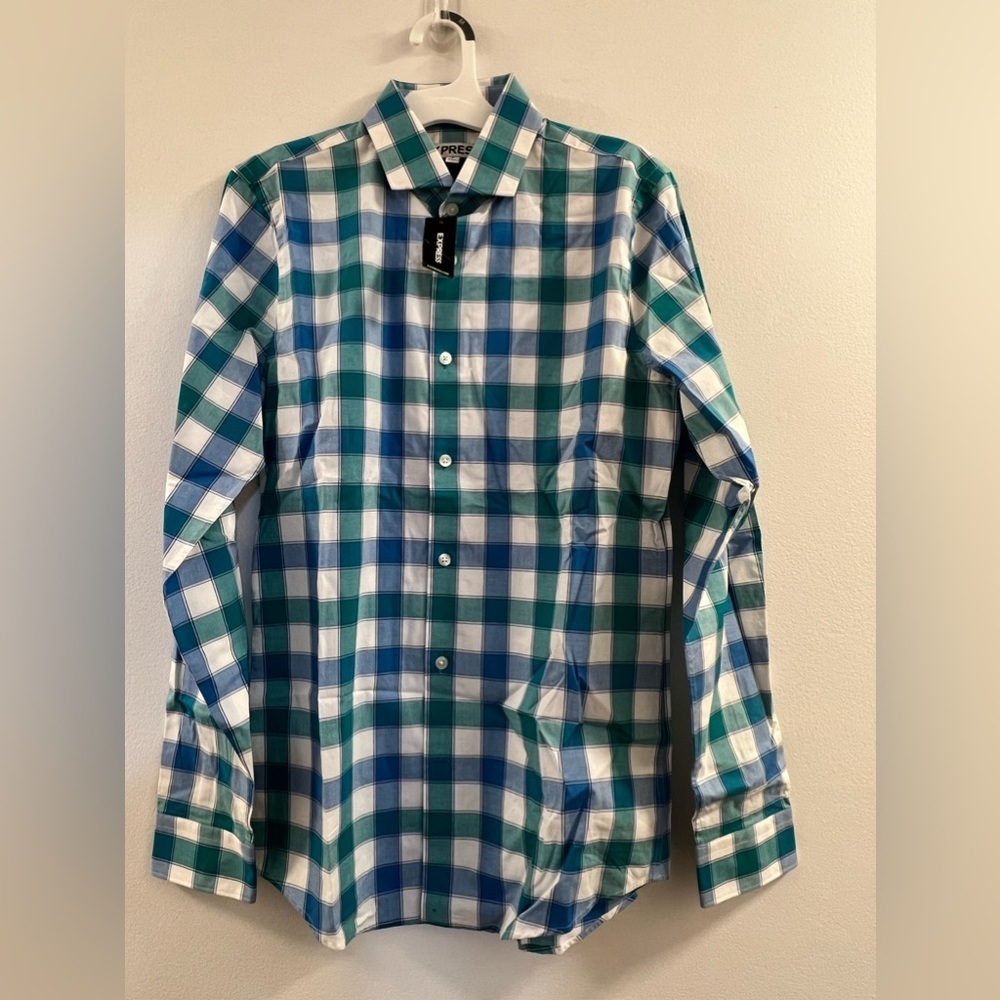 Express Fitted Checkered Express Shirt